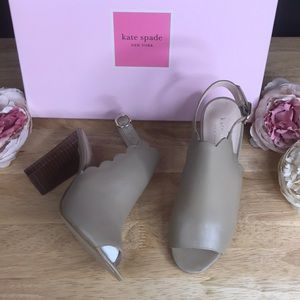 COPY - Kate Spade Taupe Leather Heeled Sandals 5.…